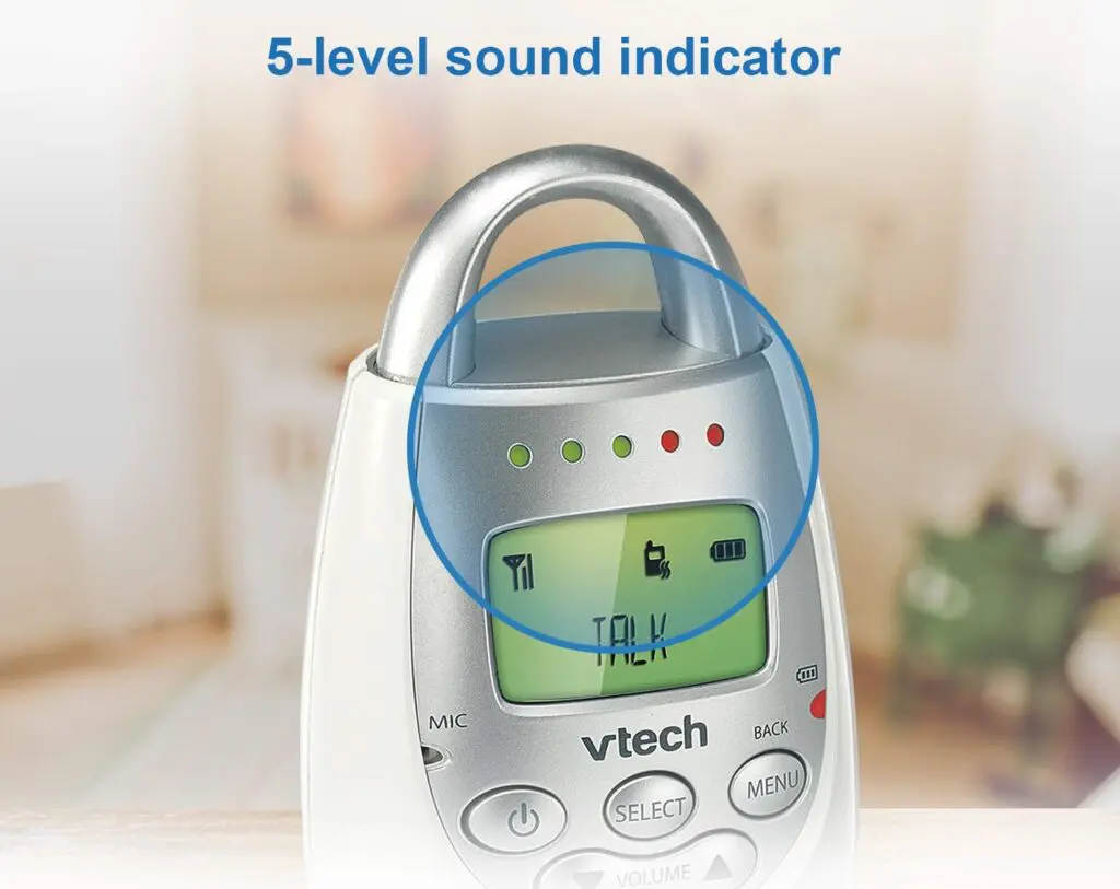 Five-Level Sound Indicator Vibrating Baby Monitor for Deaf Parents