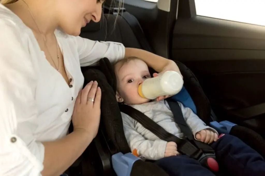 Can you feed a baby in a car seat