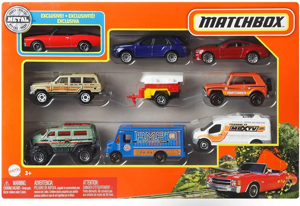 Matchbox 5-Packs 1:64 Scale Vehicles, 5 Toy Car Collection