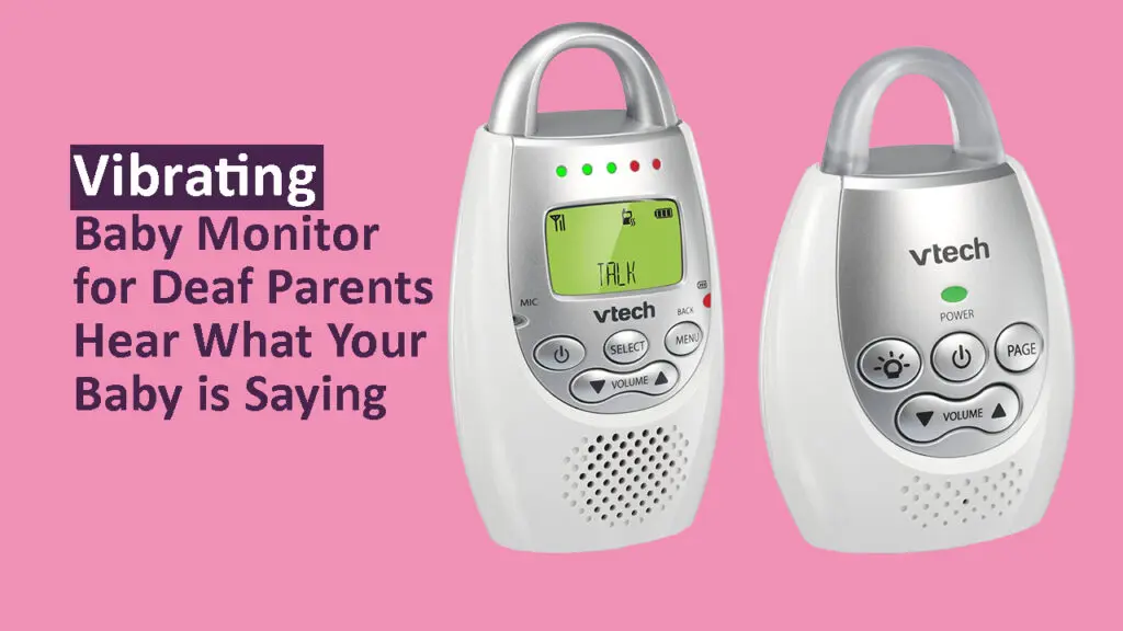 Vibrating Baby Monitor for Deaf Parents Hear What Your Baby is Saying