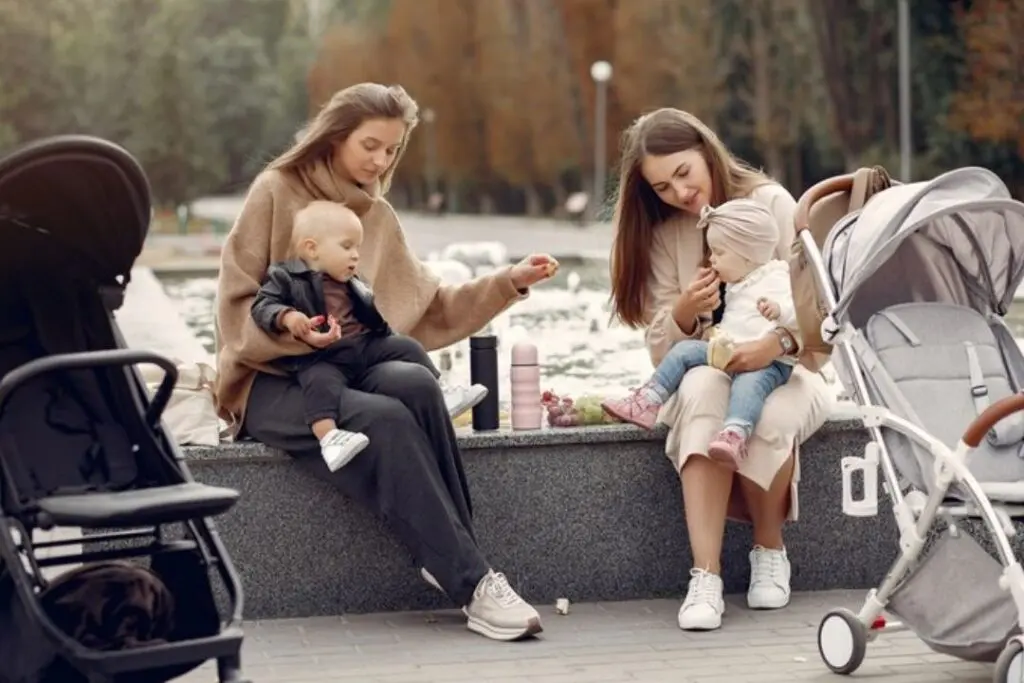 when can baby sit in stroller without car seat