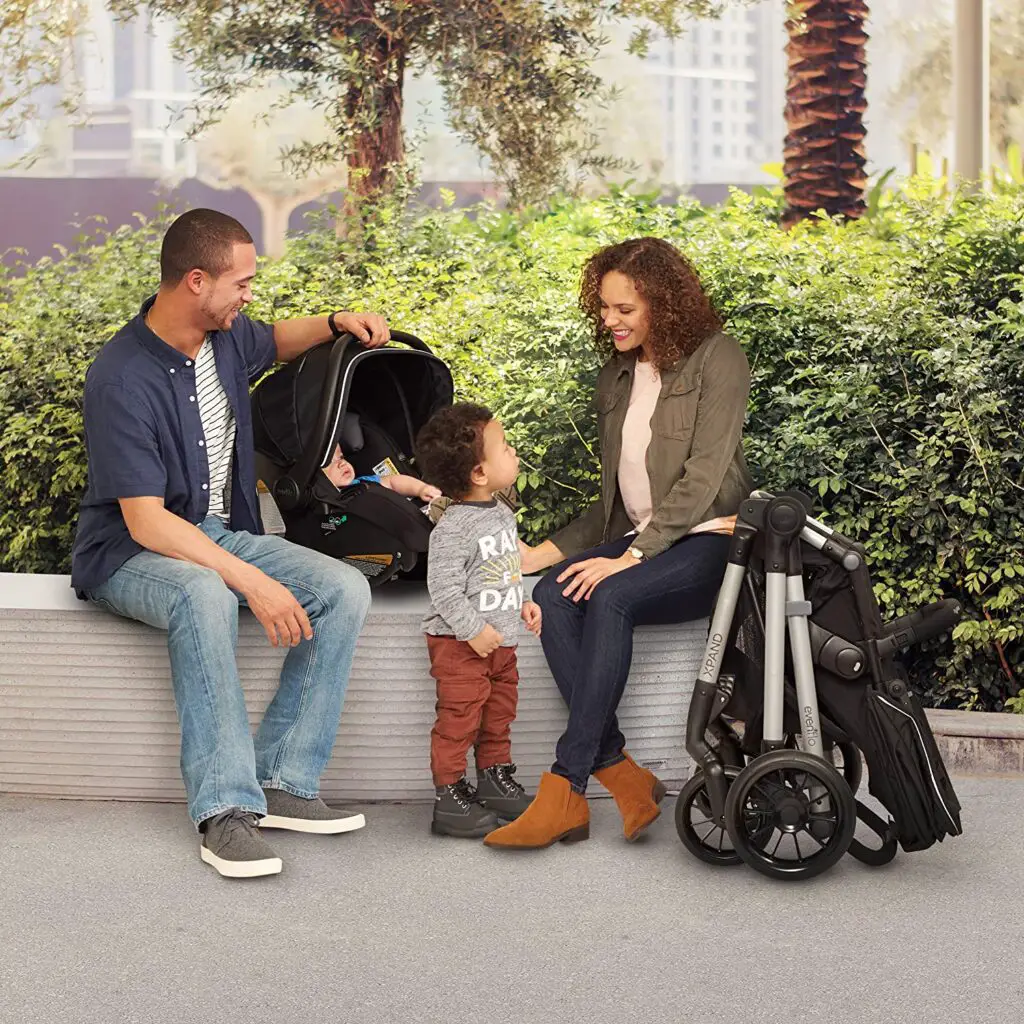 Evenflo Pivot Xpand Converts to Double Stroller Use